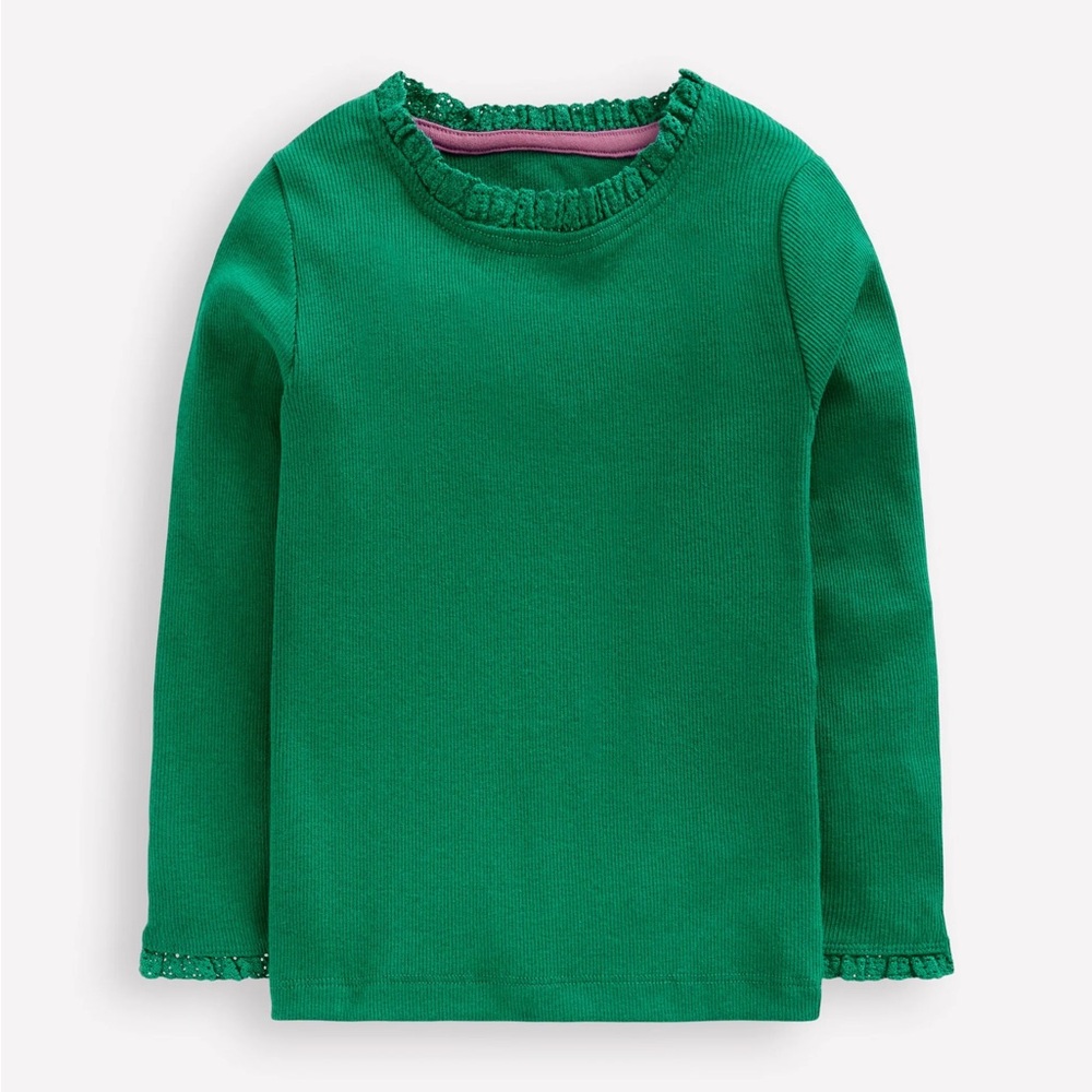 Mini Boden Ribbed Long Sleeve T-shirt